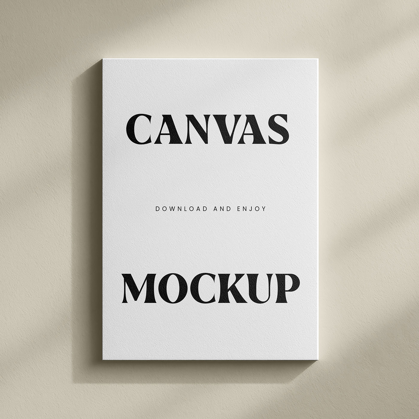 Free Vertical Canvas Mockup PSD Template