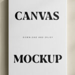 Vertical Canvas Mockup
