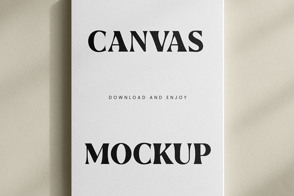 Vertical Canvas Mockup