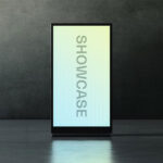 Vertical Glowing Screen Mockup