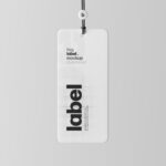Vertical Label Tag Mockup