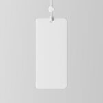 Vertical Label Tag Mockup