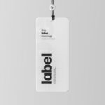 Vertical Label Tag Mockup