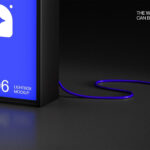 Vertical Lightbox Signage Mockup