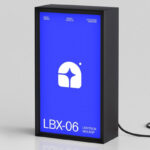 Vertical Lightbox Signage Mockup