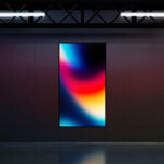 Vertical Screen Display Mockup