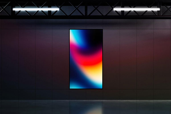 Vertical Screen Display Mockup
