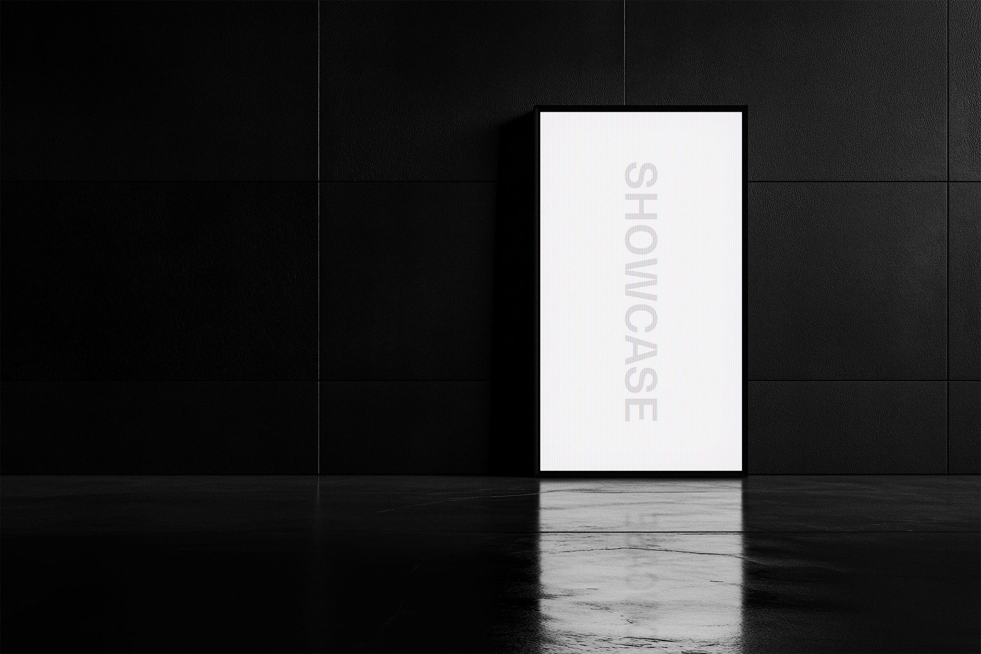 Free Vertical Screen Mockup PSD Template
