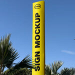 Vertical Sign Mockup