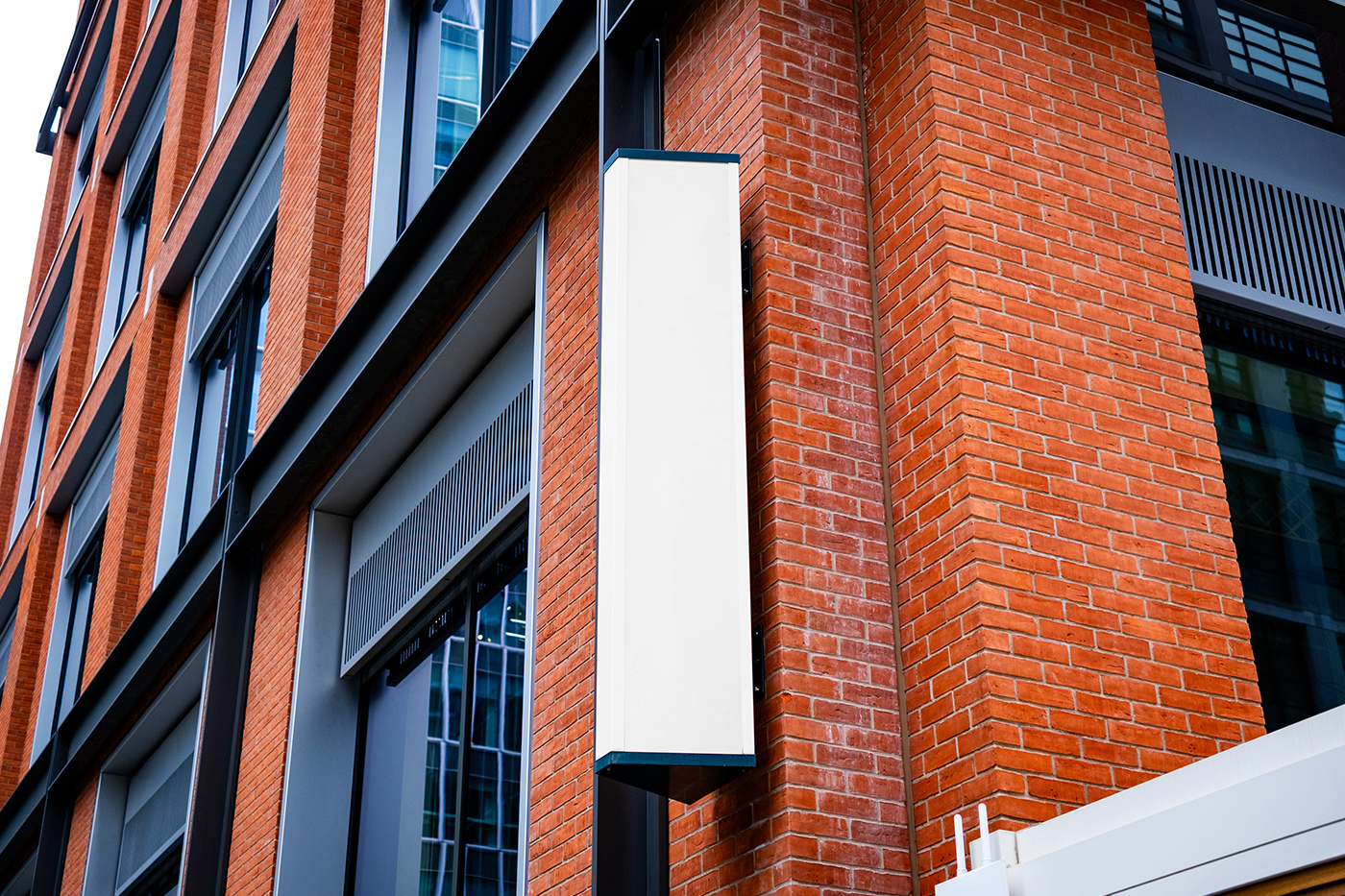Free Vertical Signage Mockup PSD Template