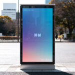 Vertical Street Signage Mockup