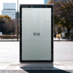 Vertical Street Signage Mockup
