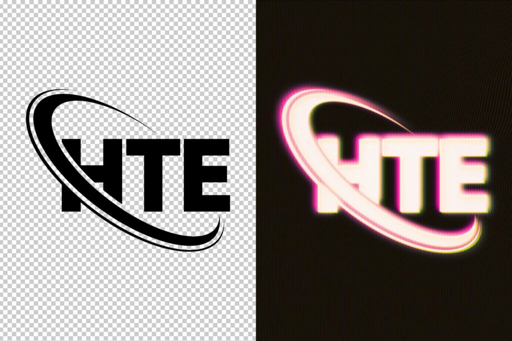 VHS Glowing Tape Text Effect / Logo Mockup