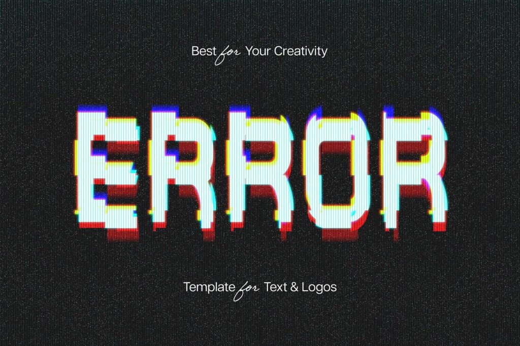 VHS Text Effect