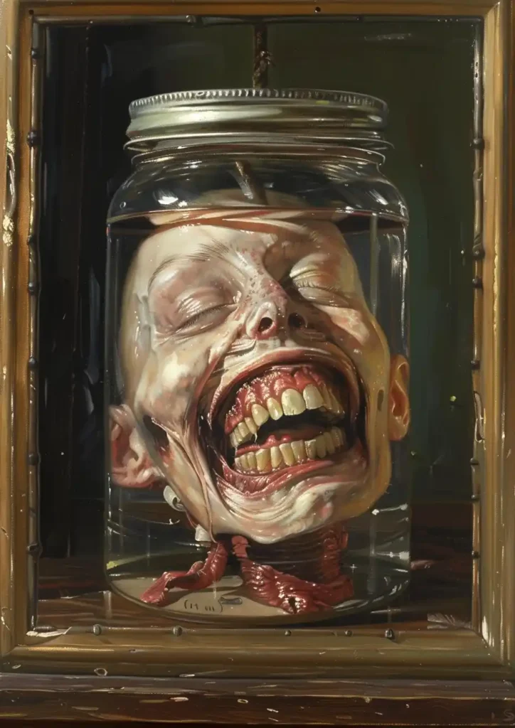 Victorian Head in Jar