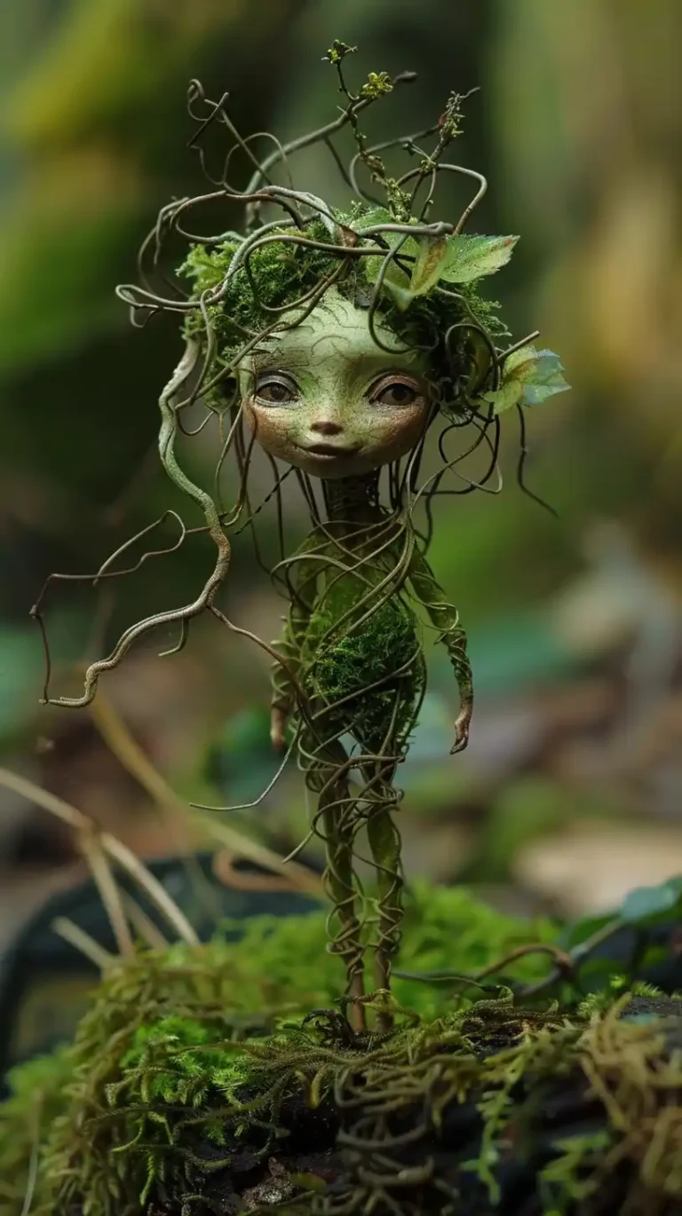 Vine Fairy in Forest ai prompt preview