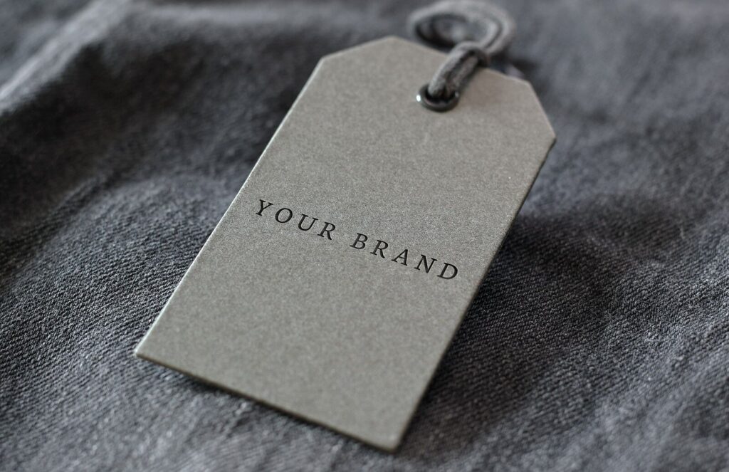 Vintage Denim Label Logo Mockup