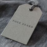 Vintage Denim Label Logo Mockup