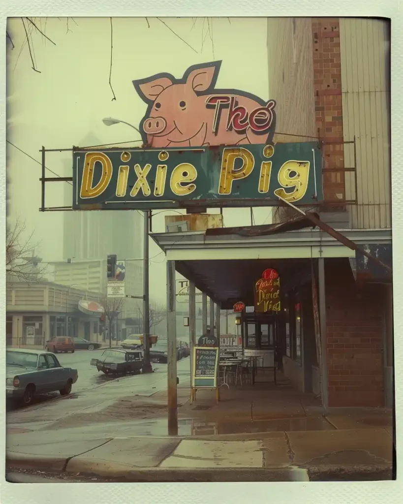 Vintage Dixie Pig Polaroid