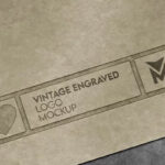 Vintage Engraved Logo Mockup