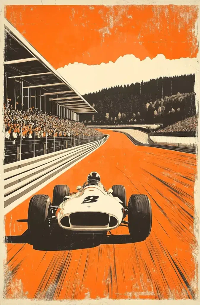 Vintage F1 Poster Spa-Francorchamps