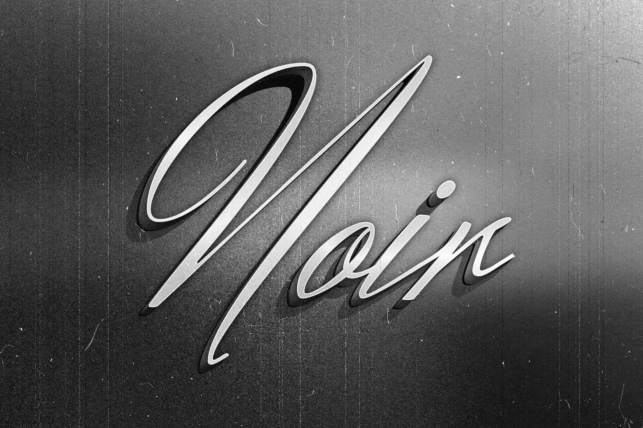 Vintage Film Text Effect FREE PSD