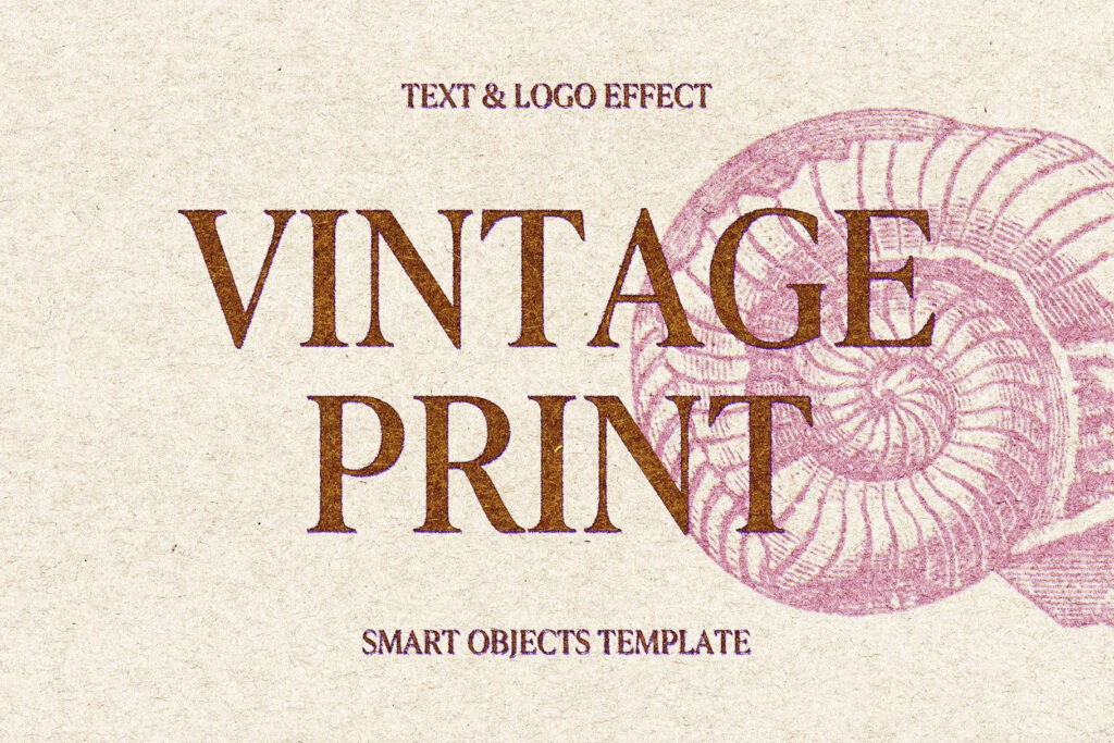 Vintage Grunge Print Effect / Logo Mockup