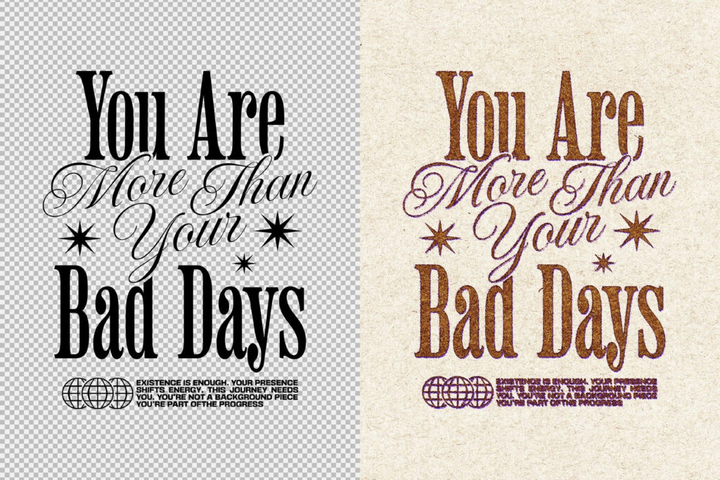 Vintage Grunge Print Effect / Logo Mockup