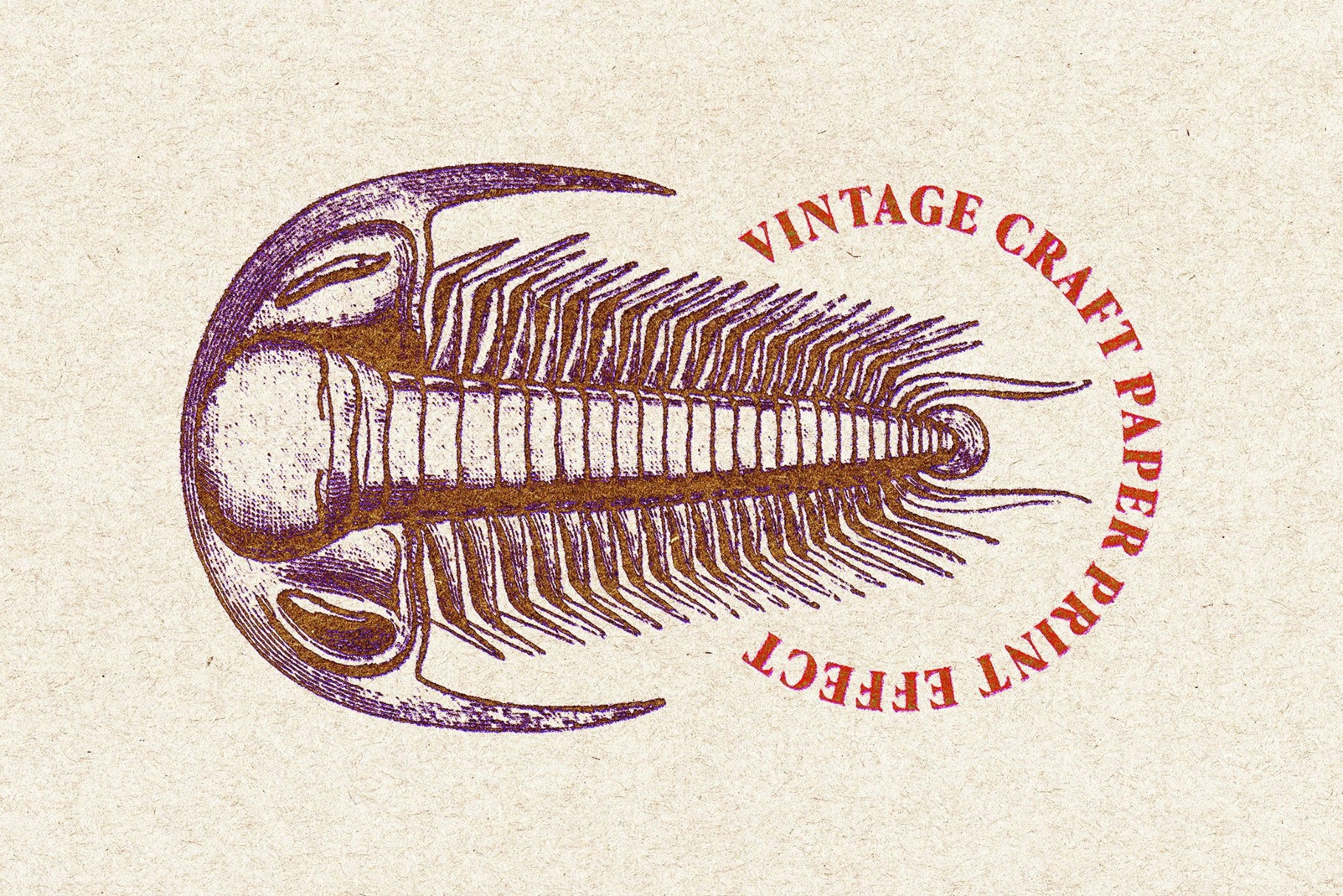 Free Vintage Grunge Print Effect / Logo Mockup PSD Template