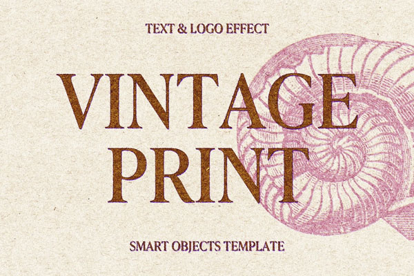 Vintage Grunge Print Effect / Logo Mockup