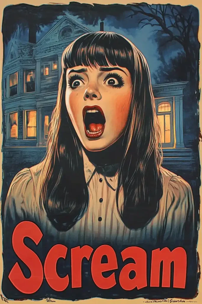 Vintage Horror Film Poster