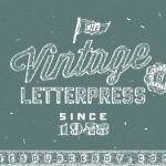 Vintage Letterpress Effects for Text and Logos