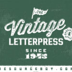 Vintage Letterpress Effects for Text and Logos