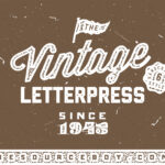 Vintage Letterpress Effects for Text and Logos