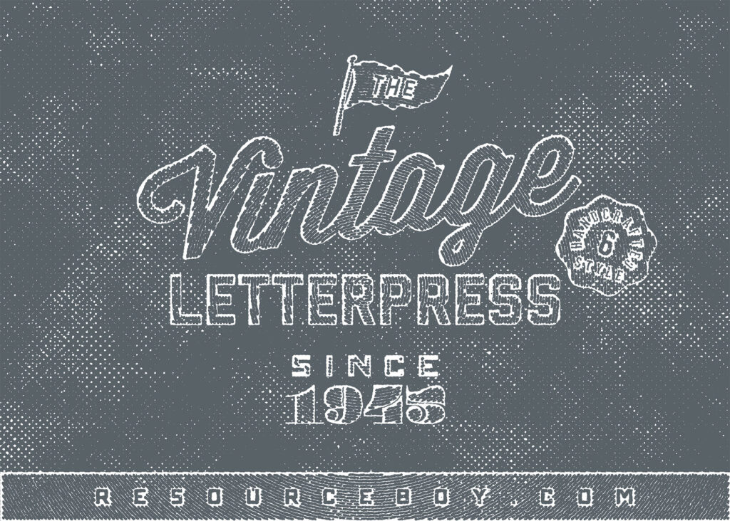 Vintage Letterpress Effects for Text and Logos