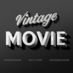 Vintage Movie Text Effect