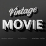 Vintage Movie Text Effect