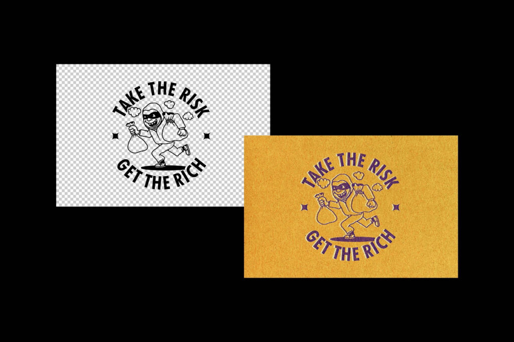 Vintage Pressed Effect / Logo Mockup