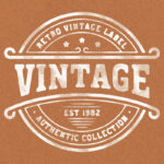 Vintage Stamp Effect / Logo Mockup