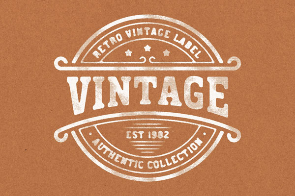 Vintage Stamp Effect / Logo Mockup