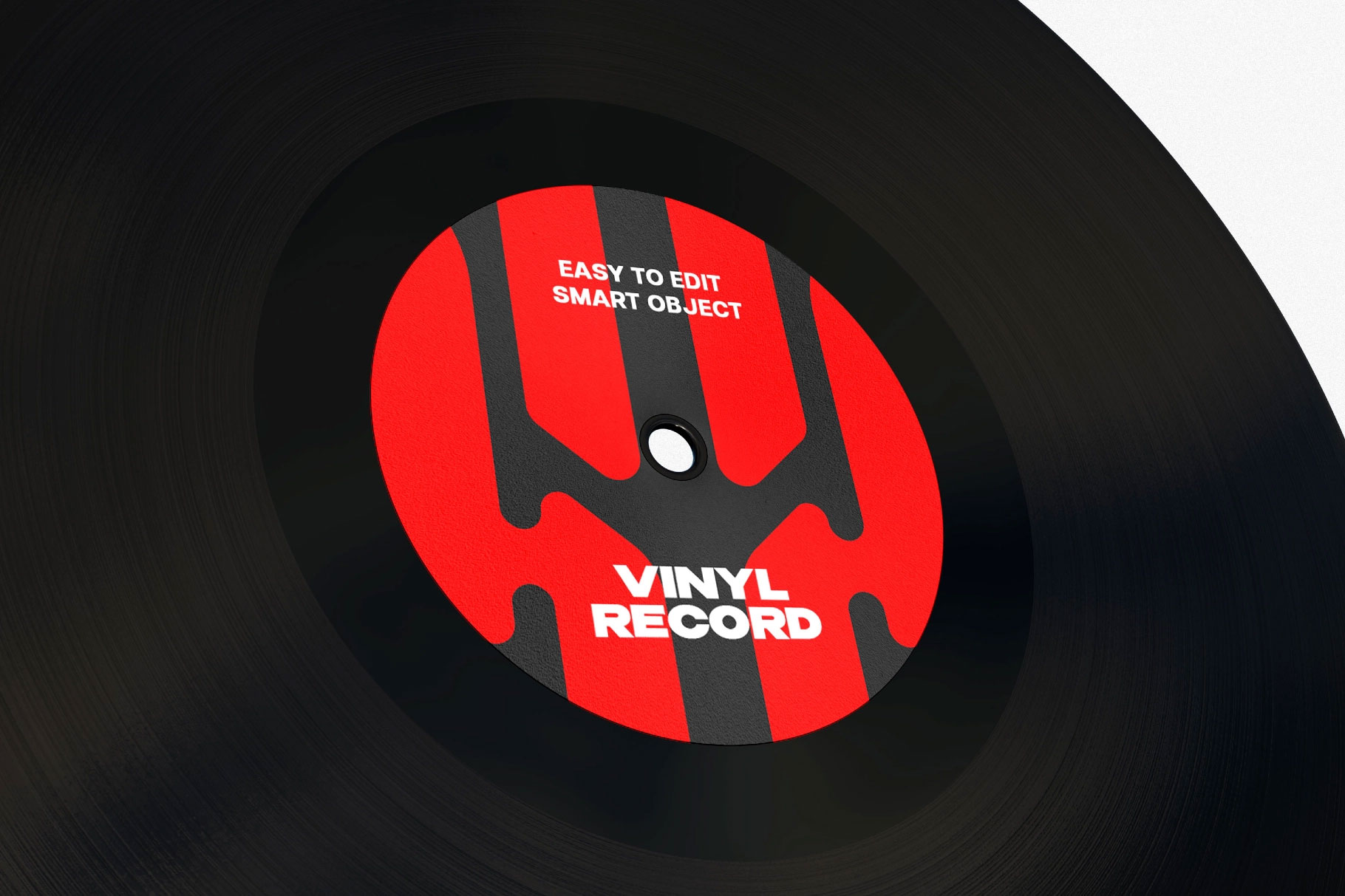 Free Vinyl Disc Mockup PSD Template