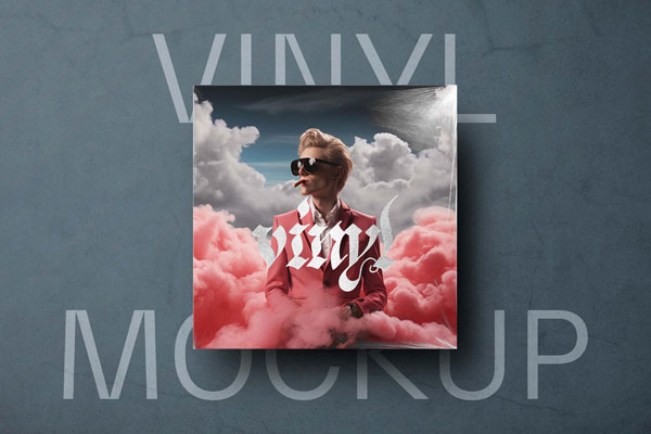 Vinyl Record Cover Mockup