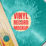 Vinyl Record Mockup with Card