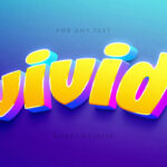 Vivid Cartoon 3D Text Effect