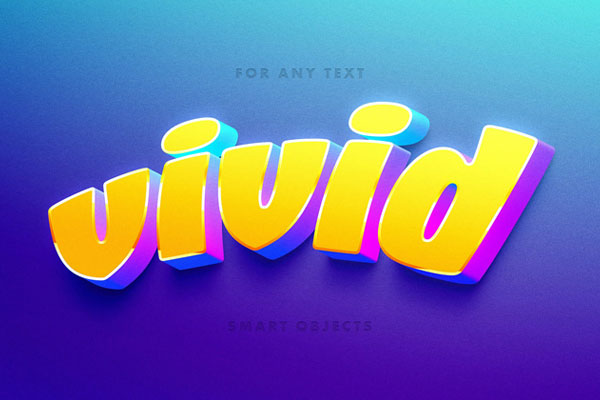 Vivid Cartoon 3D Text Effect