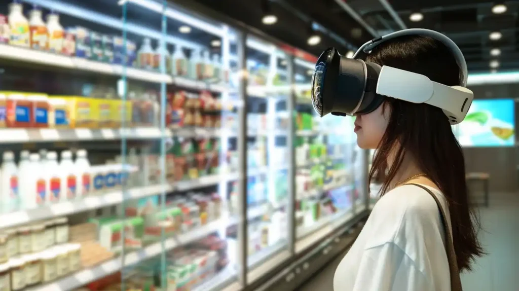 VR Booth in Supermarket