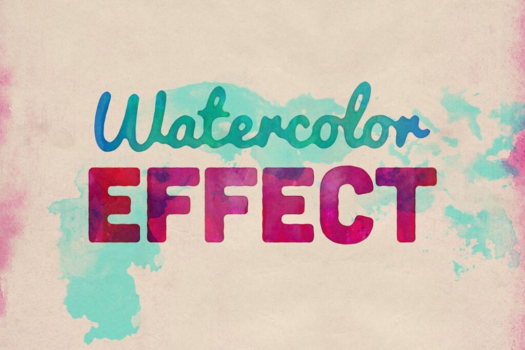 Watercolor Text and Logo Effects