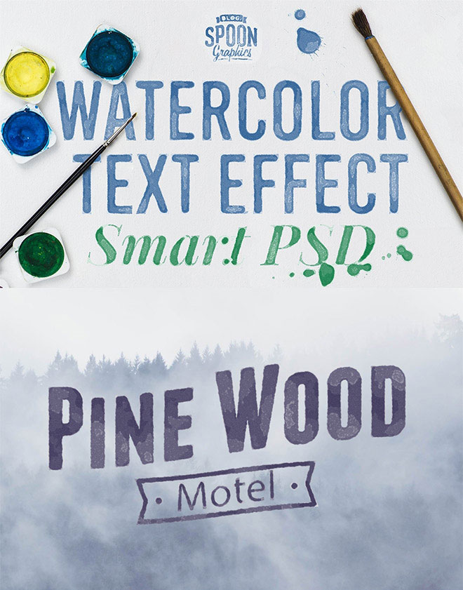 Realistic Watercolor Text Effect