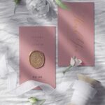 Wax Seal Invitation Card Mockup with Shadow Overlay