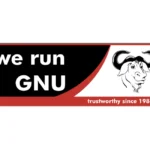 We Run GNU Logo